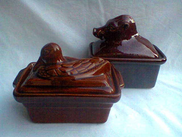 Vintage earthenware terrine