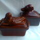 Vintage earthenware terrine