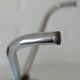 Vintage Orange Adjustable Swivel Vanity Stool Mid Century Modern Style 1970