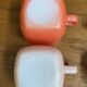 Set of 6 colorful glases / cups by Opale 1960s
