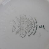 9 cups with saucers and a sugar maker Villeroy and Boch model Biarritz year 50