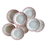 Set of 8 Hbcm ironstone plates