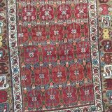 Tapis ancien persan kurde couloir fait main 120x388 cm