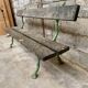 Former early 20th cast iron garden bench