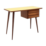 Mid century cherry wood desk with formica top