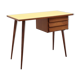 Mid century cherry wood desk with formica top