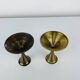 Pair of Scandinavian brass candlesticks, 1960s
