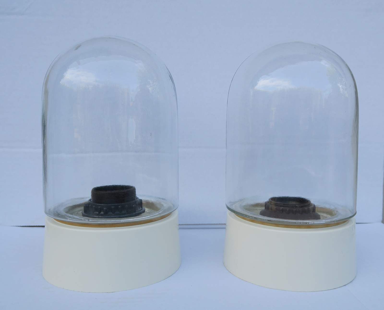 Pair Wall lamp plaffonier globe 1950