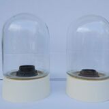 Pair Wall lamp plaffonier globe 1950