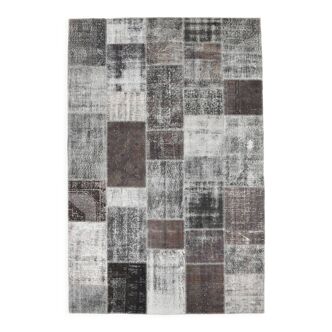 Distressed vintage rug