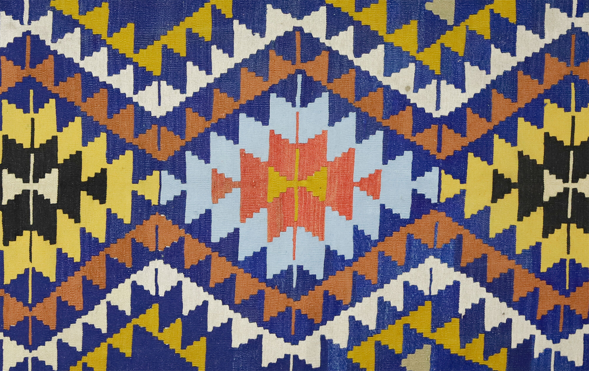 Anatolian handmade kilim rug 232 cm x 156 cm