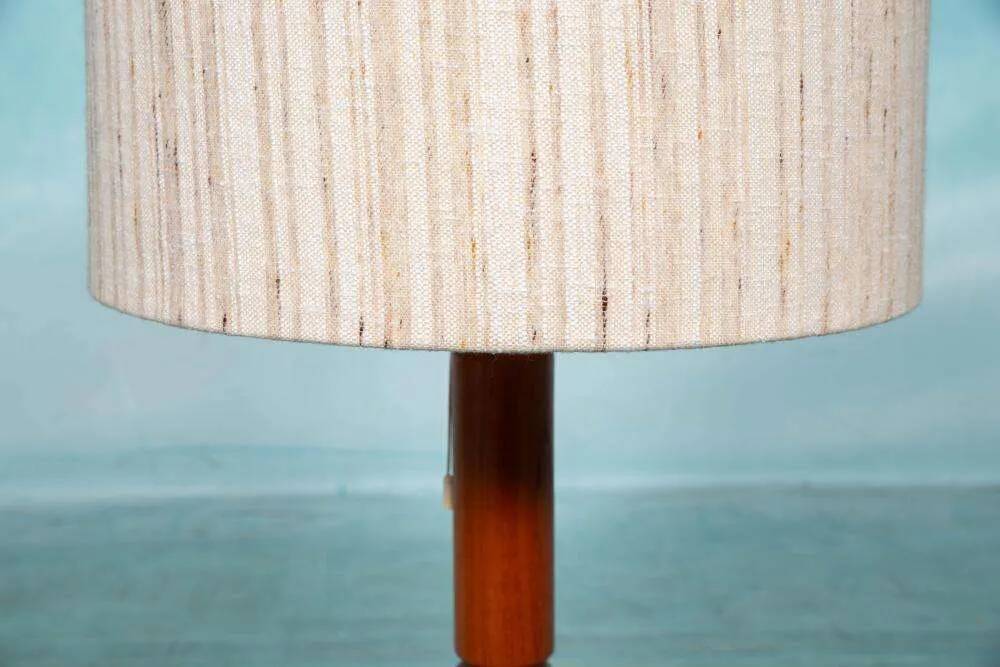 Vintage Danish design table lamp in teak Domus