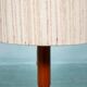Lampe de table vintage design danois en teck Domus