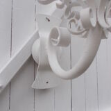 Pair of wrought iron lanterns