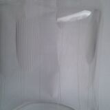 Conical Crystal jug engraved with stripes