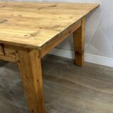Table basse de ferme bois massif décapé