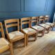Set of six chairs Maison Regain 1970s/80s
