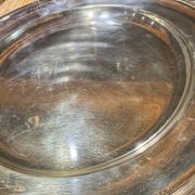 Large serving platter, silver-plated, Fracalanza, Brazil, 20th century.