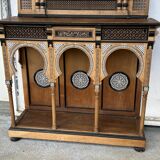 Workshop of Giuseppe Parvis - Large console and its mirror Egypt around 1880