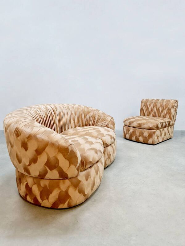 Canapé modulable vintage italien 'Pur luxe'