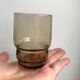 Lot de 10 verres à eau en verre fumé années 70