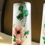 Pair of art deco vases in glass