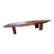 Table basse années 50 plateau bois exotique XXL