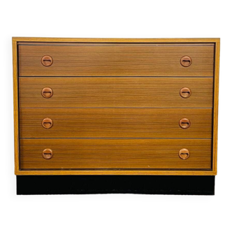 Vintage teak chest of drawers