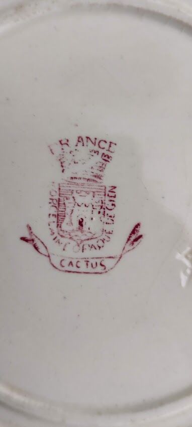 Assiette plate gien / cactus