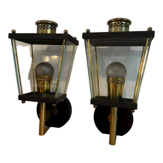 Pair of 1970 wall lights