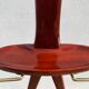 Night jack, anthropomorphic, brass mahogany, Ico Parisi, Fratelli Reguitti, 1950