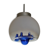 Blown glass globe hanging lamp 1970