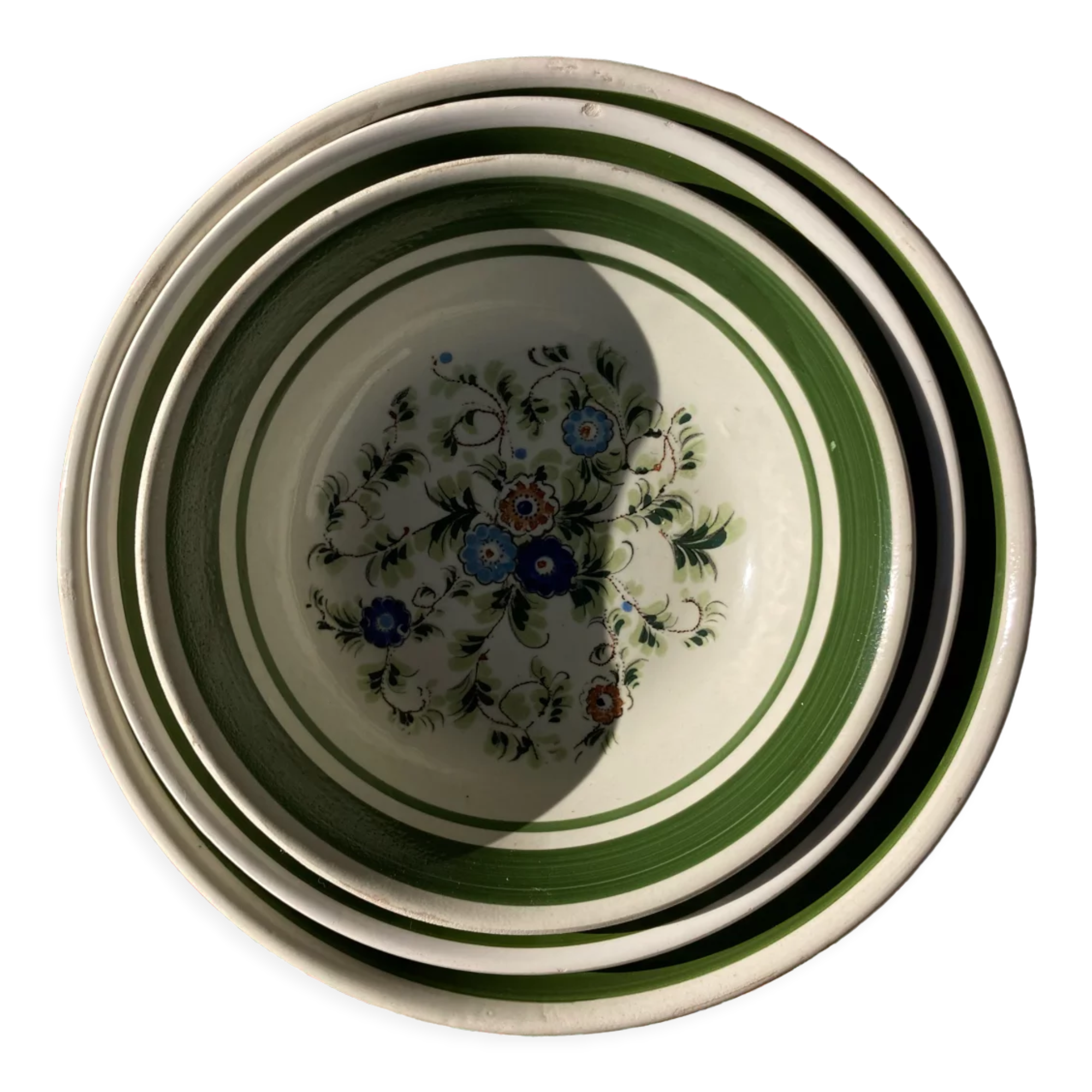 Three Italian salad bowls