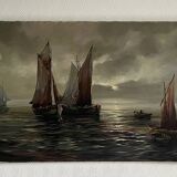 Oil on canvas E. Colin