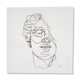 Peinture visage d'un éphèbe grec