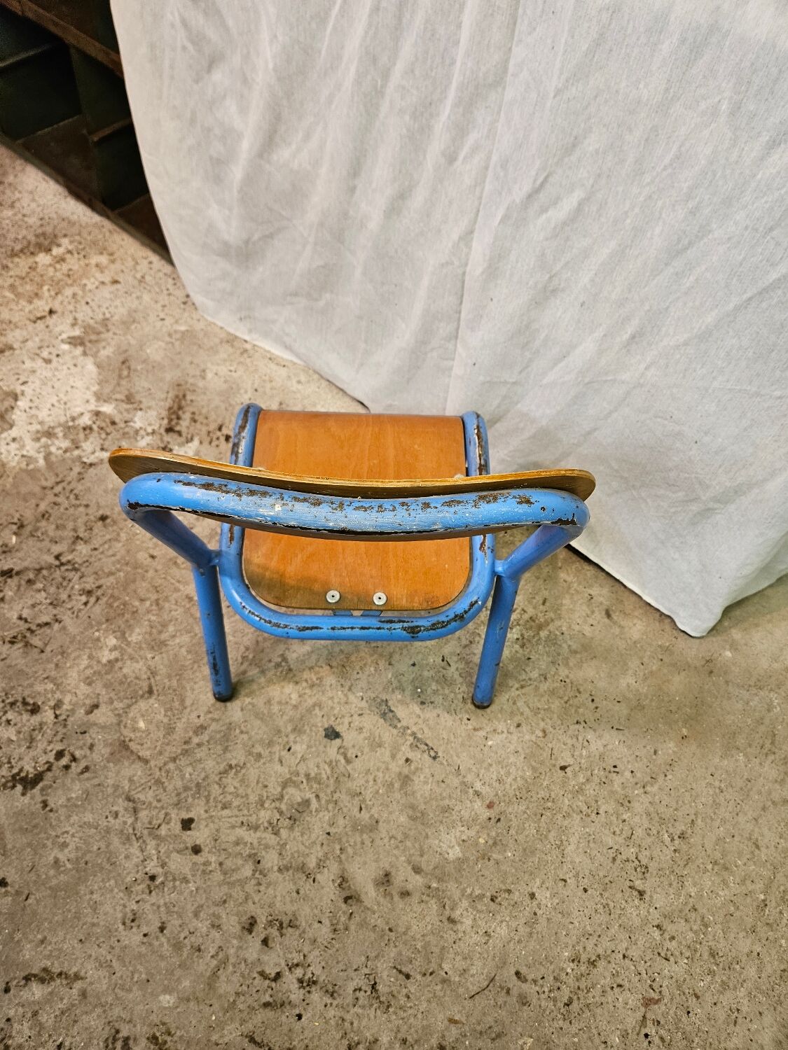 Child chair. Kindergarten chair. School chair. 1960.