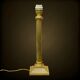 Neoclassical lamp base with fluted column in polished solid brass – 1960s-70s