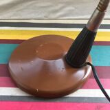 Office lamp workshop metal brown - flexible arms chrome 70vintage