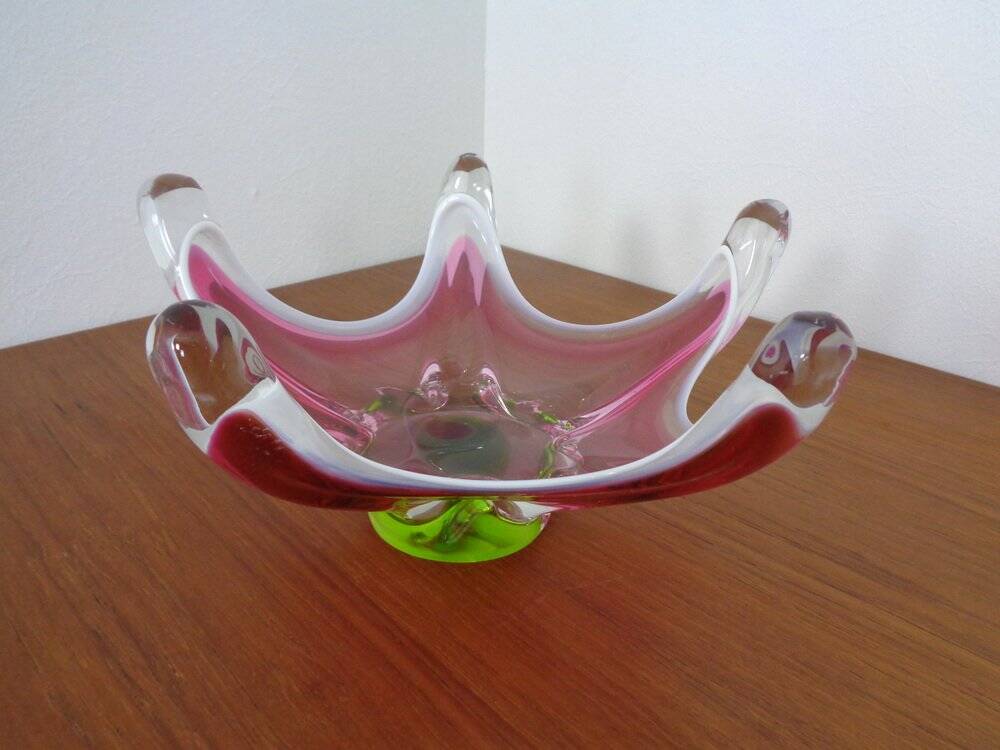 Large Italian bowl in Murano glass, 1960s