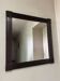 Mid Century Modern Large Squared Vintage Wicker Mirror