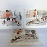 Set of 3 posters Animals & sport