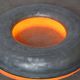 Vintage Italian Metal Donought Wall Lamp