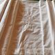 Antique monogrammed fabric