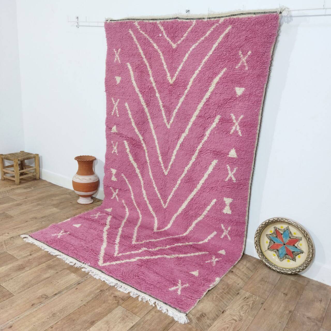 Handmade Moroccan Berber rug 257 X 150 CM