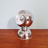 Chrome metal Eyeball lamp, Goffredo Reggiani, 1970