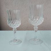 6 verres à pied en cristal