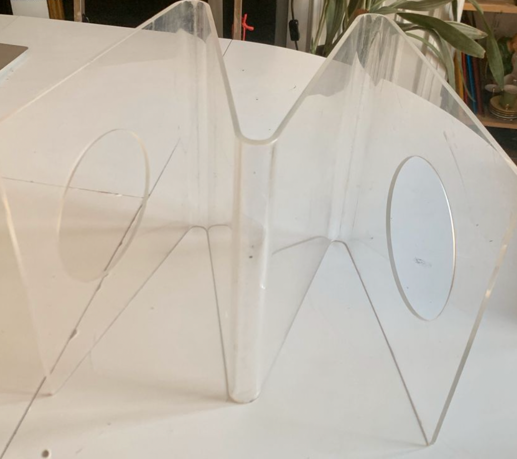 Vintage Michel Dumas magazine holder