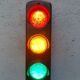 Light tricolor industrial lamp years 80/90 aluminum cast
