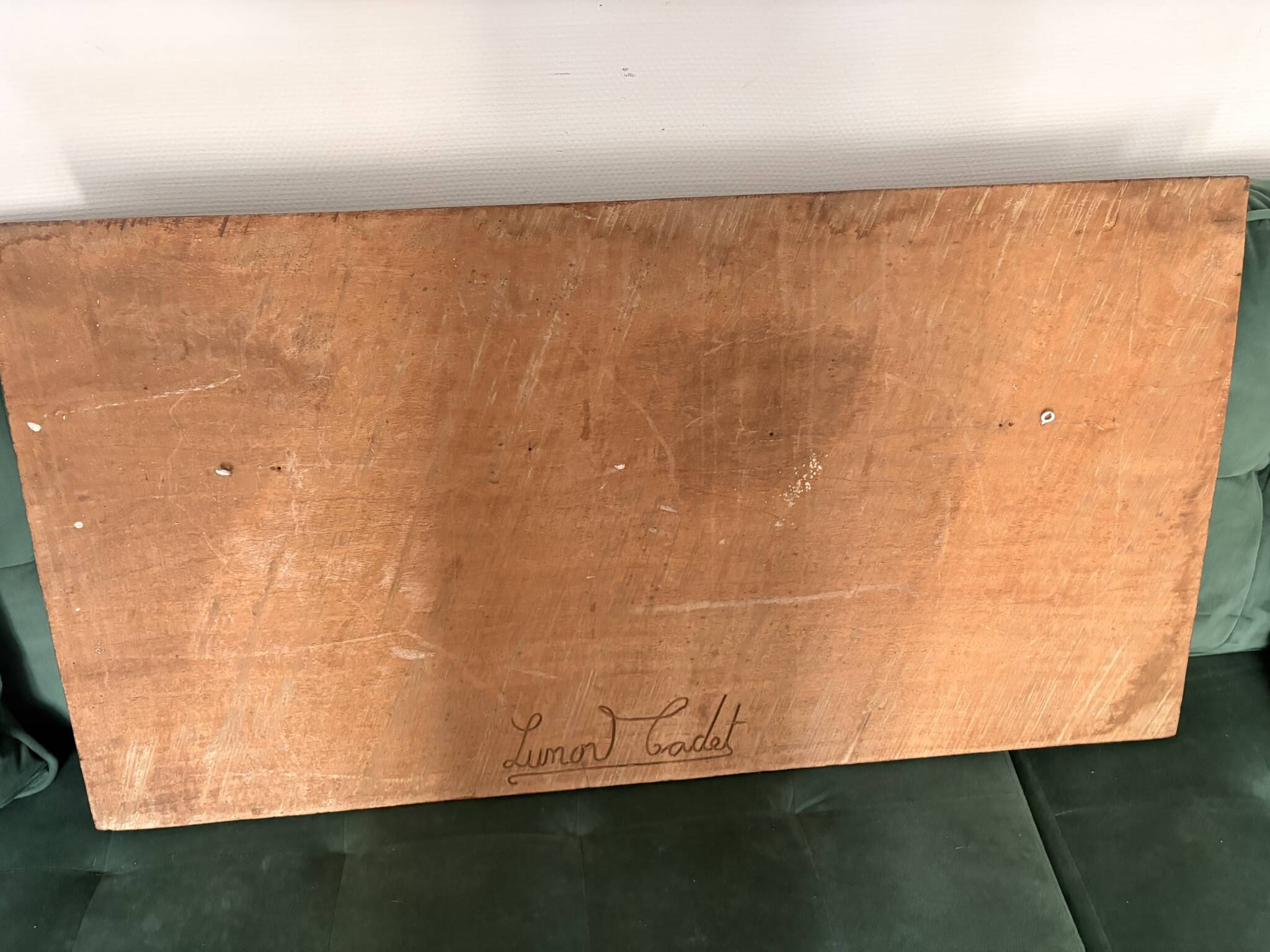 Ancient Carved Panel Bas Relief Sculpture Benin Dahomey Ritual Scene