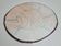 Raku ceramic presentation dish with abstract decoration, 31 cm